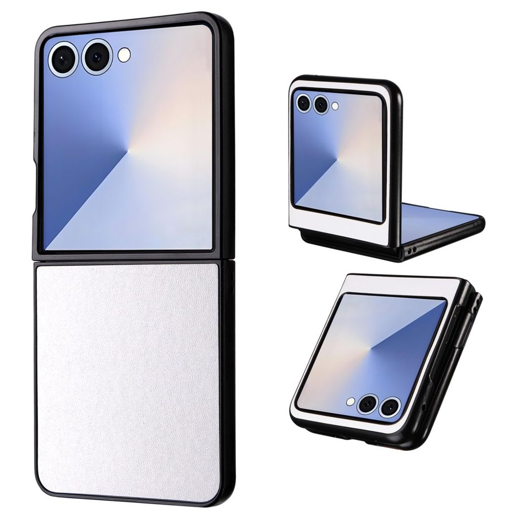 Samsung Galaxy Z Flip7 5G cover i PU-læder - Hvid