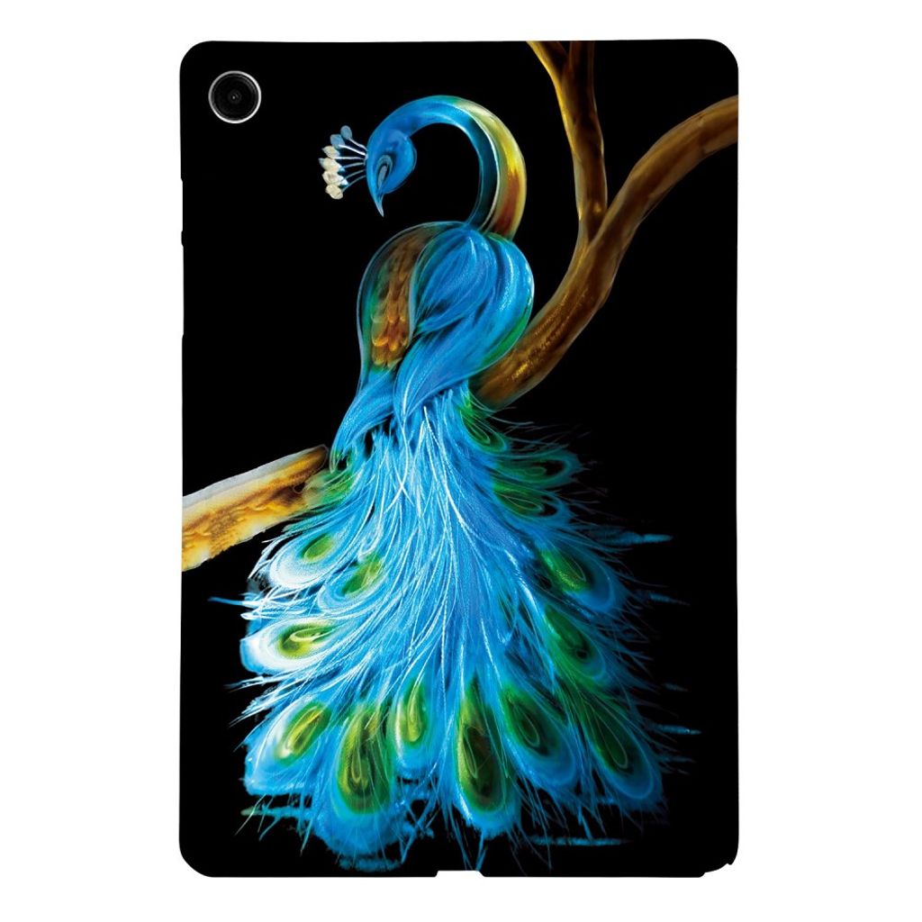 Samsung Galaxy Tab A11 Plus Cover med tryk - Påfugl