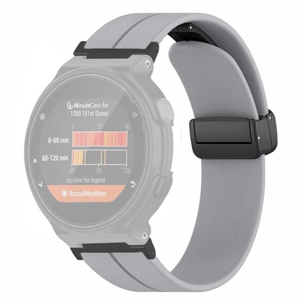 Garmin Forerunner 220/230/235/620/630/735X Klockarmband i silikon - Grå