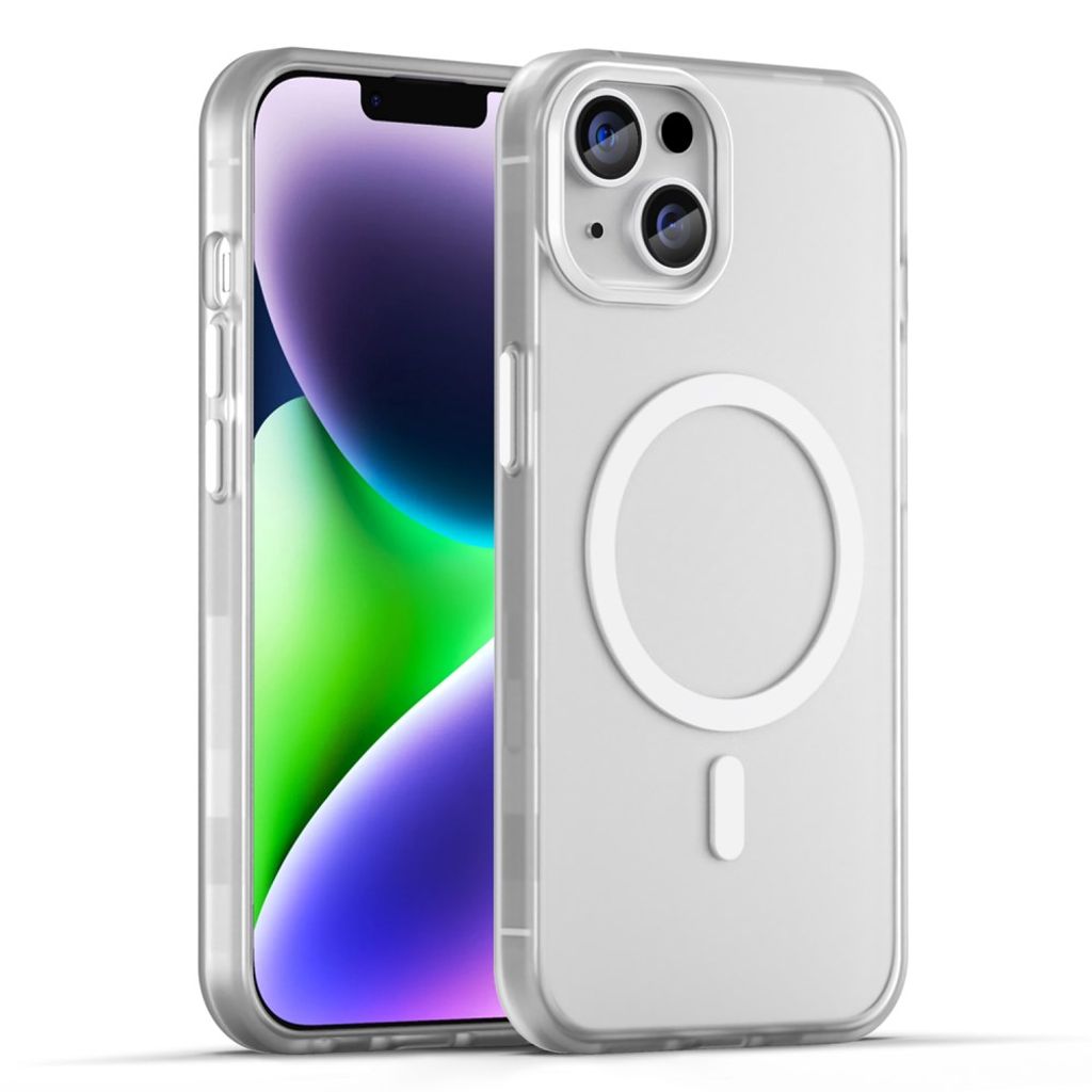 iPhone 13 Kuori MagSafe-yhteensopiva - Valkoinen