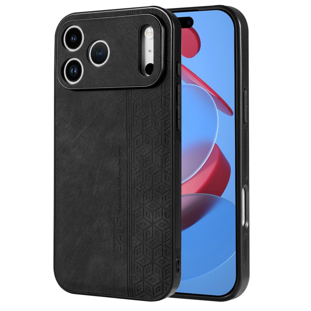 iPhone 18 Pro Max/17 Pro Max Kuori PU-nahkaa - Musta