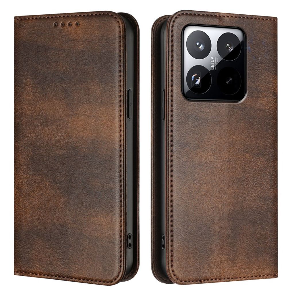 Xiaomi 15T Wallet Cover with RFID Blocking - Brown