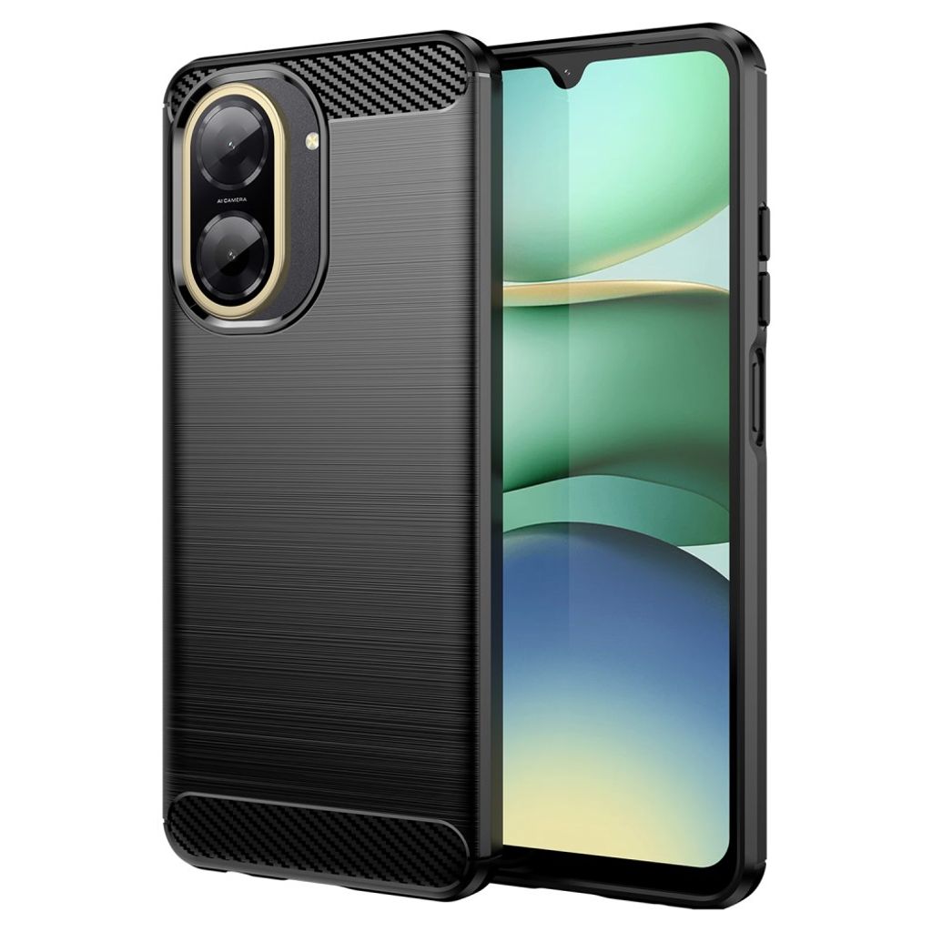 Xiaomi Redmi A5 4G case with carbon fiber texture - black