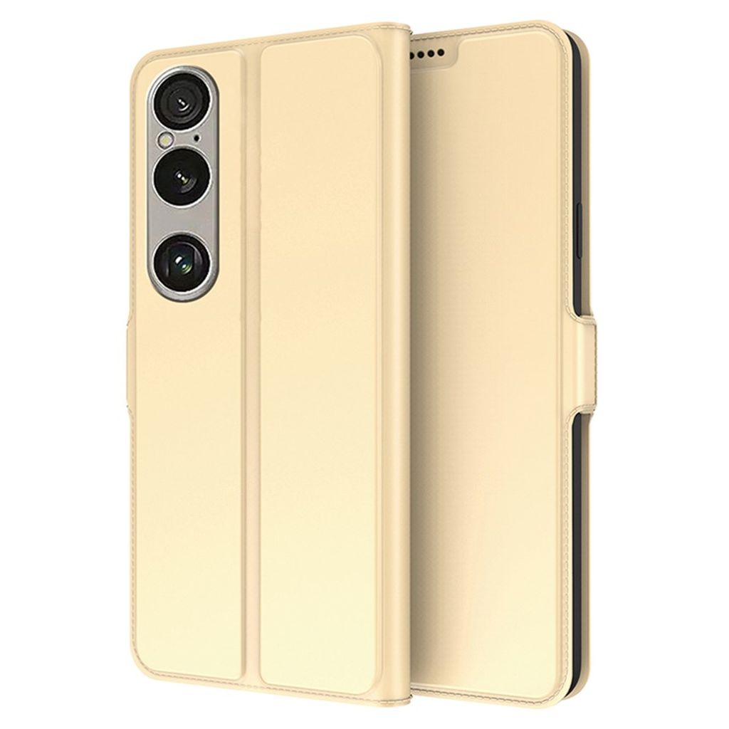Sony Xperia 1 VII Fodral med Stativ - Guld