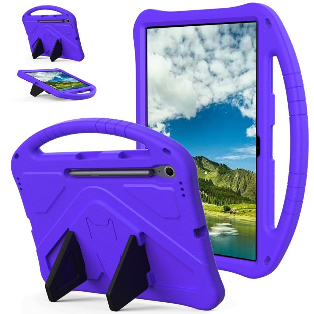 Samsung Galaxy Tab S10 FE Plus Case with Handle stand - Purple