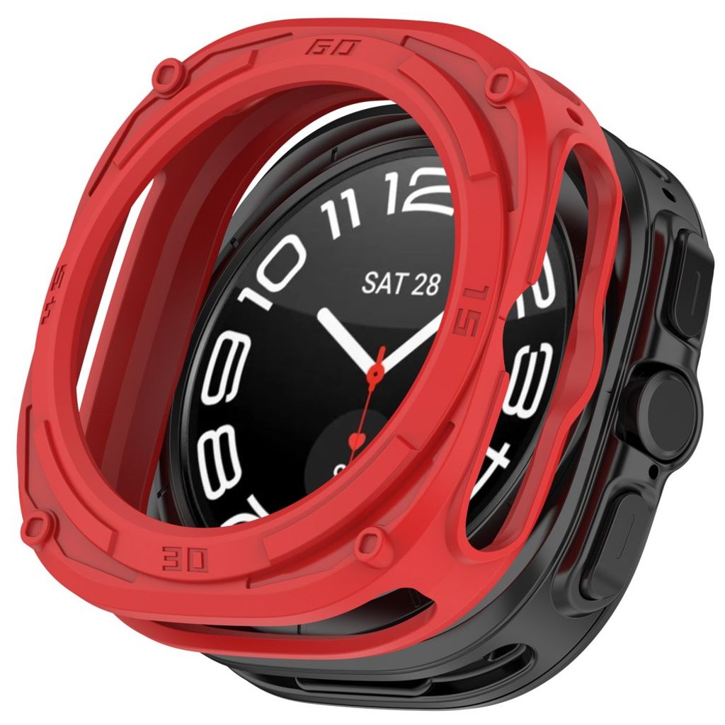 Samsung Galaxy Watch Ultra2 47mm Armor Mecha Støtsikkert Deksel - Rød