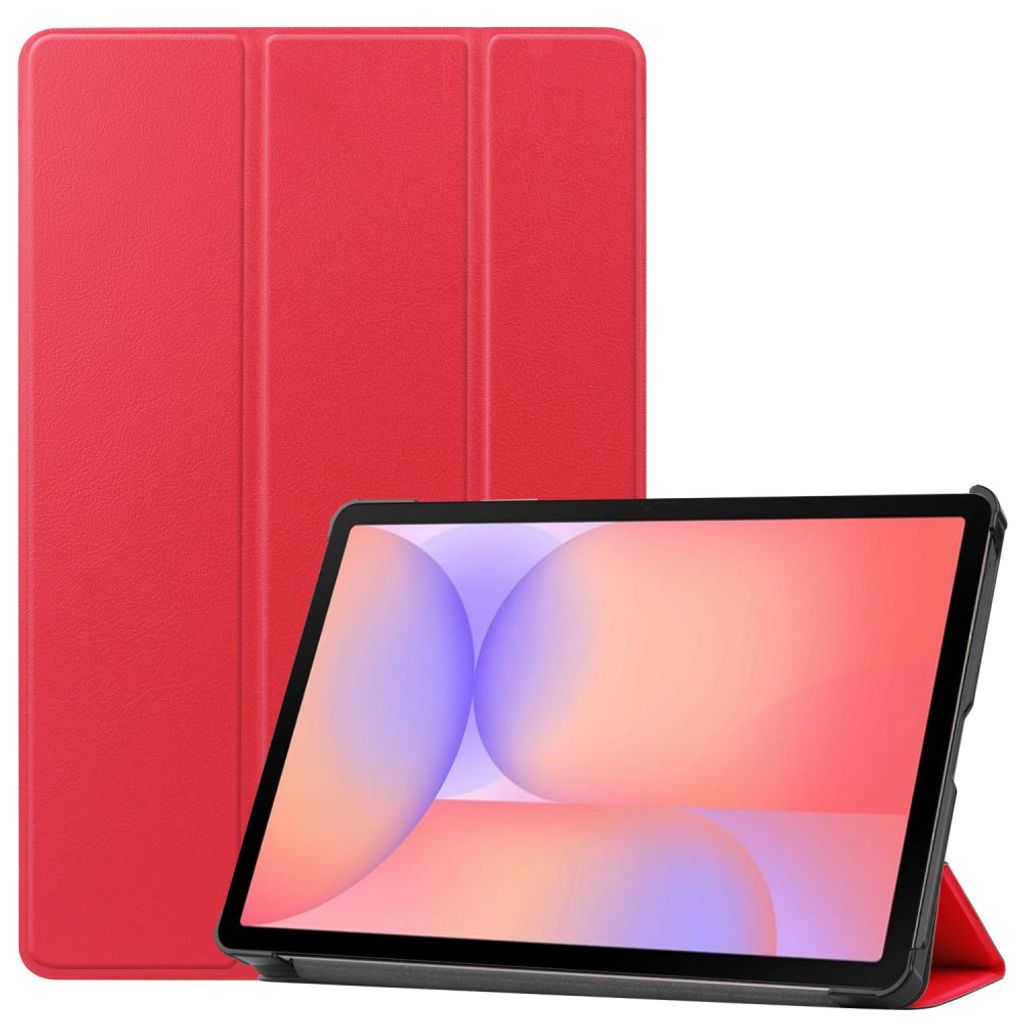 Samsung Galaxy Tab S10 Lite Etui PU-lær Tri-Fold - Rød
