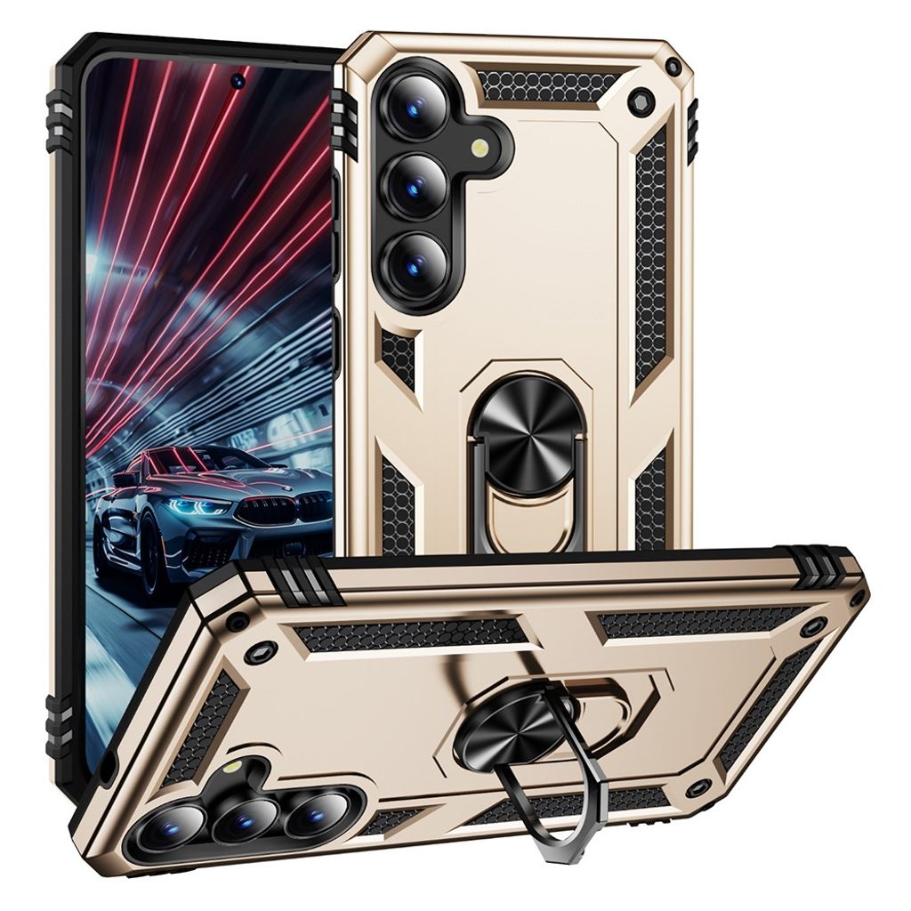 Samsung Galaxy S25 FE Case with Stand - Gold