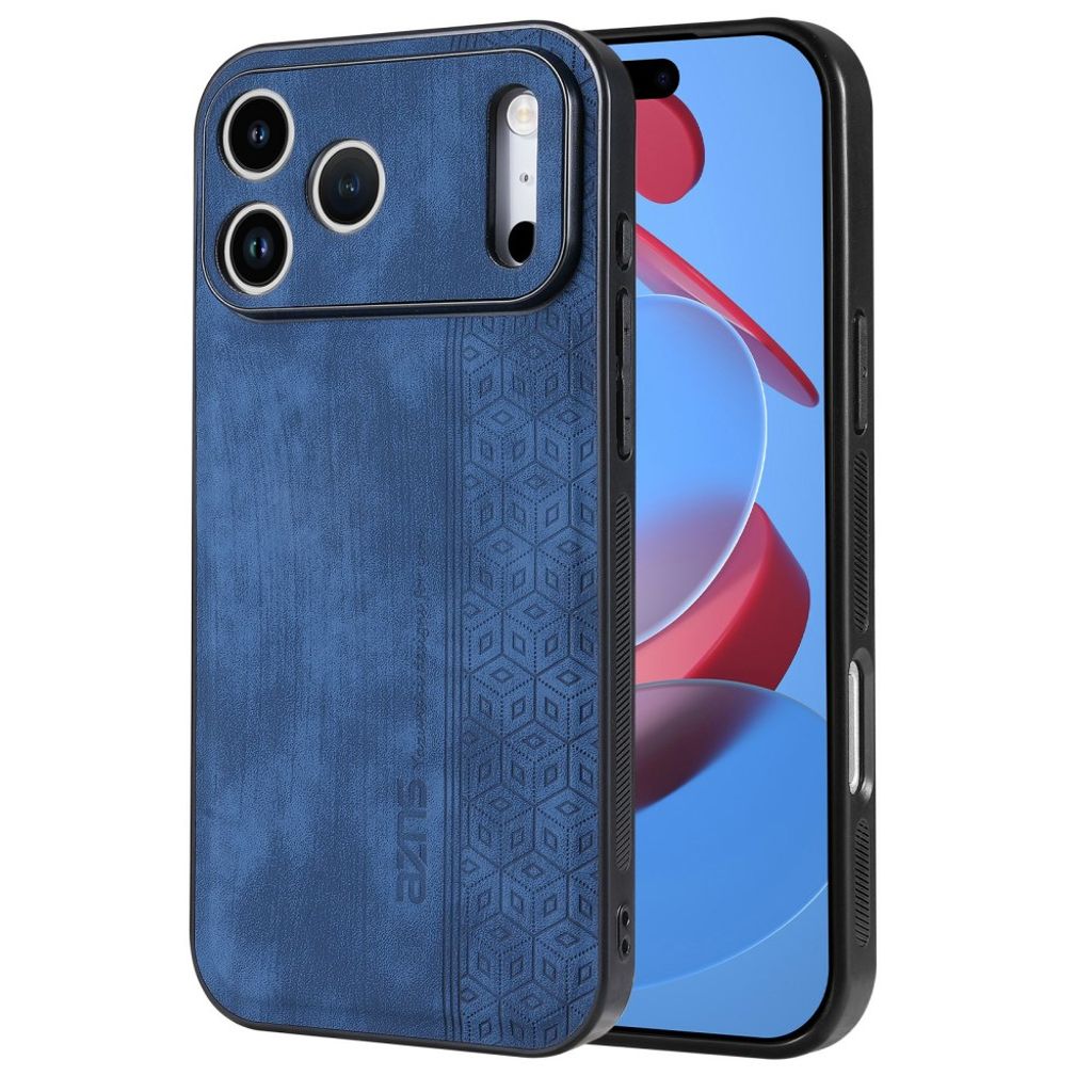 iPhone 18 Pro/17 Pro Skal PU-läder TPU - Blå