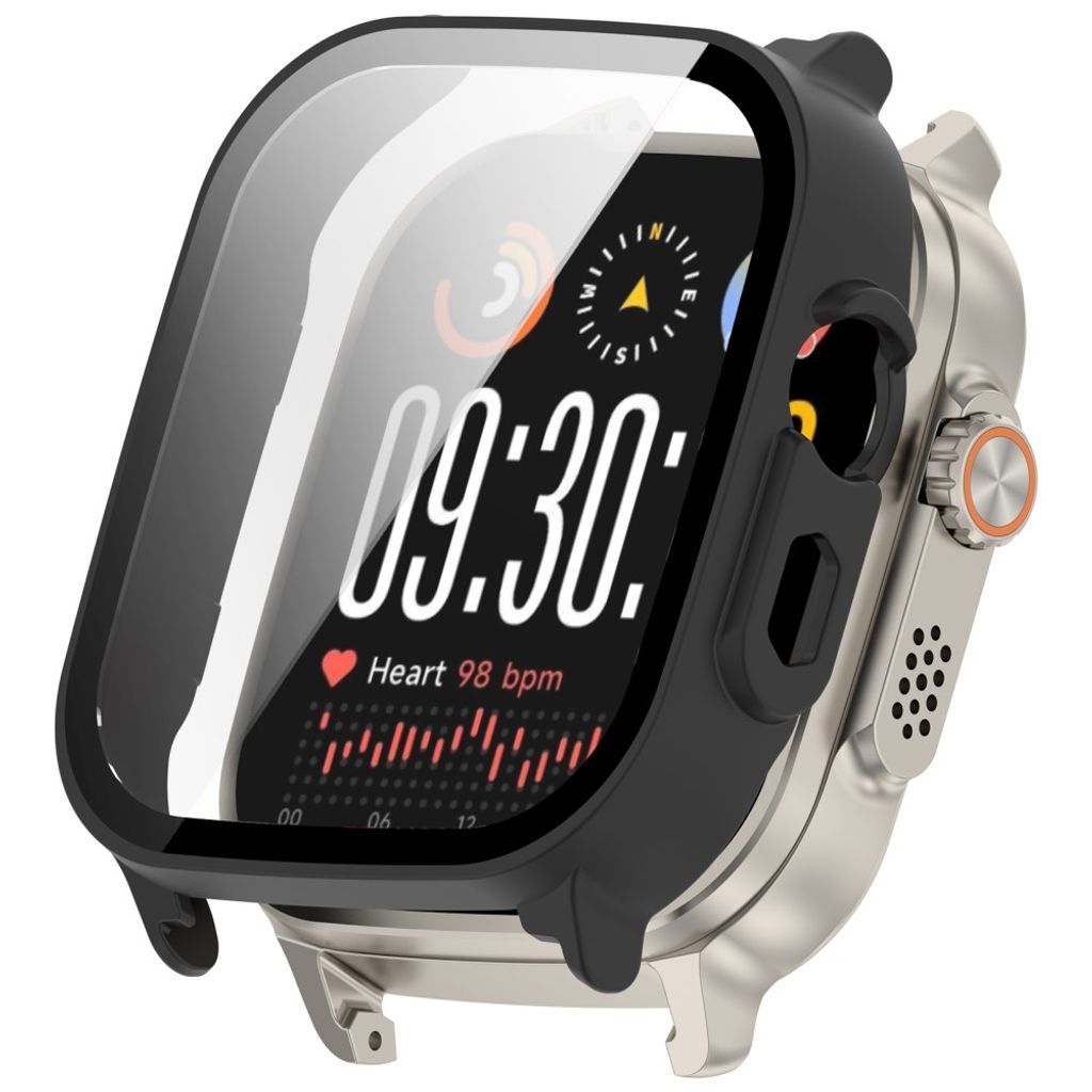 Realme Watch 5-deksel med skjermbeskytter i herdet glass – svart