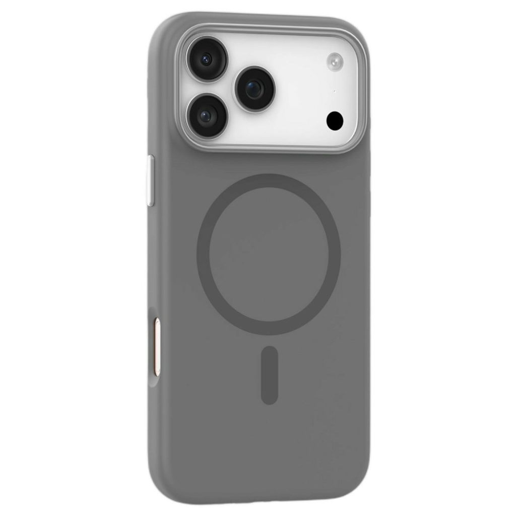 MUTURAL iPhone 18 Pro Max/17 Pro Max MagSafe kuori silikonista - Harmaa