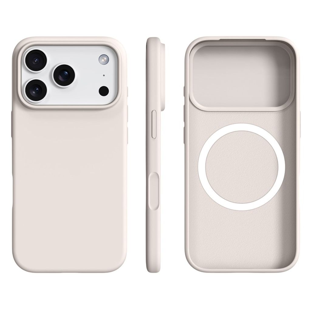 iPhone 18 Pro Max/17 Pro Max MagSafe Skal i silikon - Vit