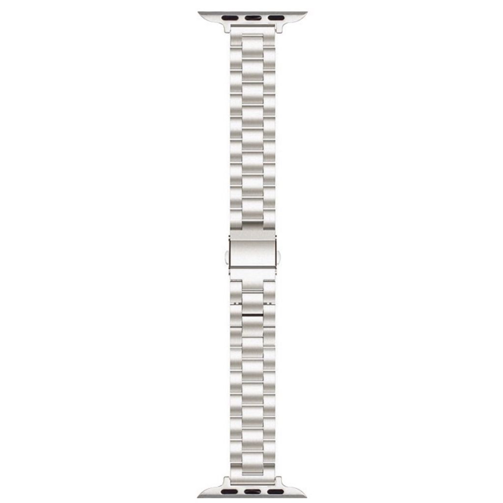 Apple Watch 38/40/41/42mm Urrem Tre-Link Design – Sølv