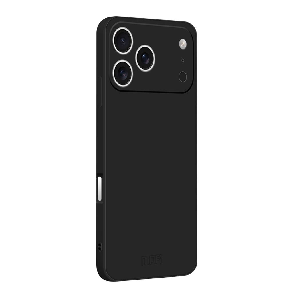 MOFI iPhone 18 Pro Max Kuori Silikoni - Musta