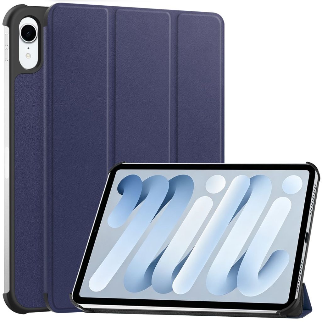 iPad Mini (2026) Tri-fold kotelo PU-nahkaa - Sininen