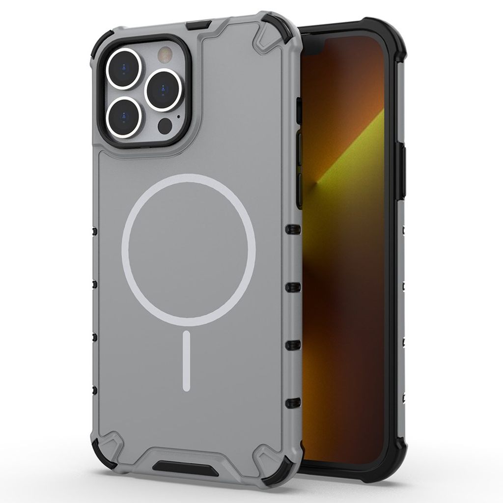iPhone 14 Pro Max MagSafe Shockproof Case - Gray