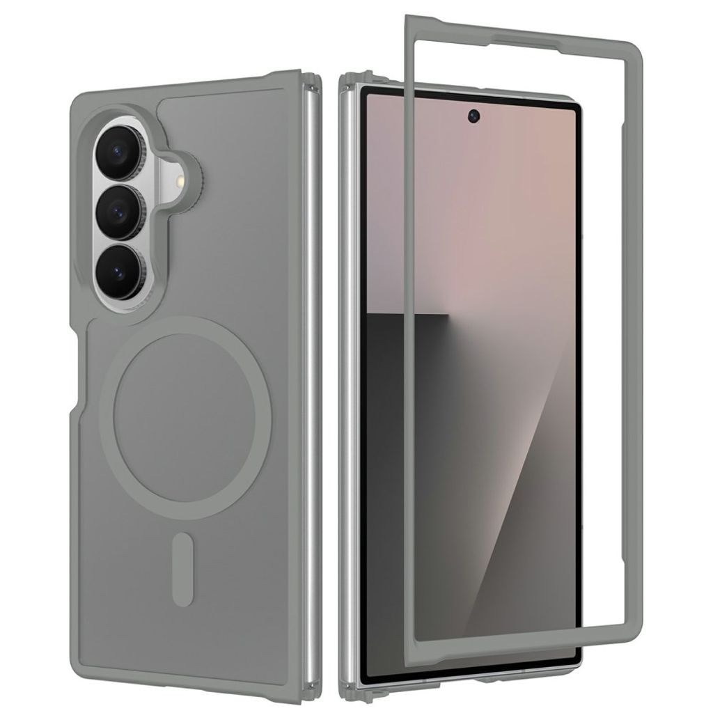 Samsung Galaxy Z Fold8 Ultra MagSafe cover med akrylbagside - Grå