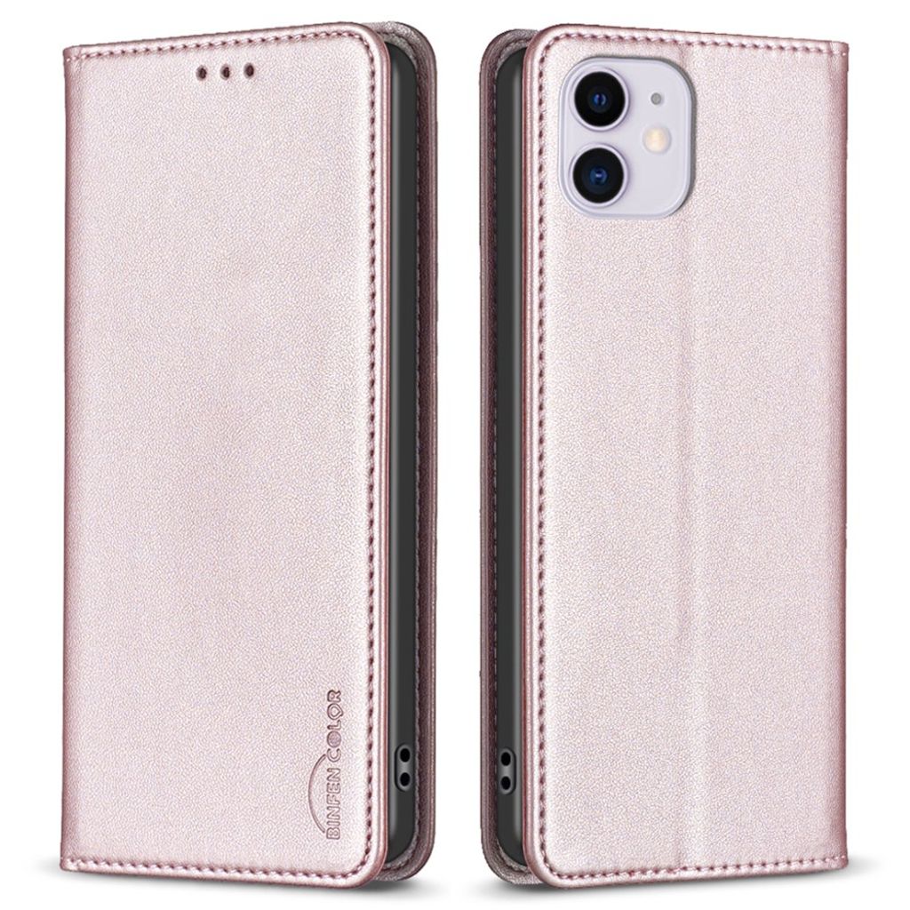 BINFEN COLOR iPhone 11 Etui med Stativ - Rose guld