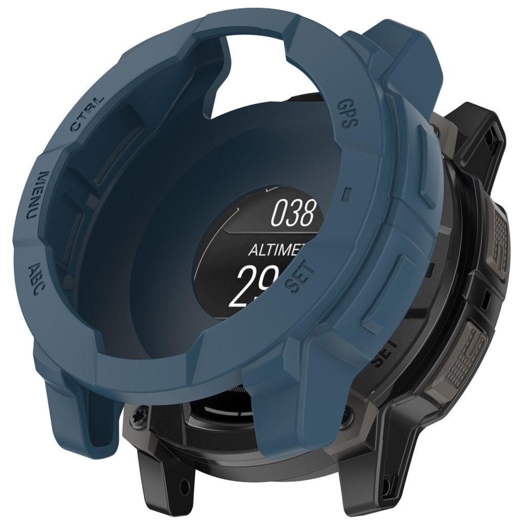 Garmin Instinct 3 AMOLED 50mm osv. Cover i Silikone - Blå
