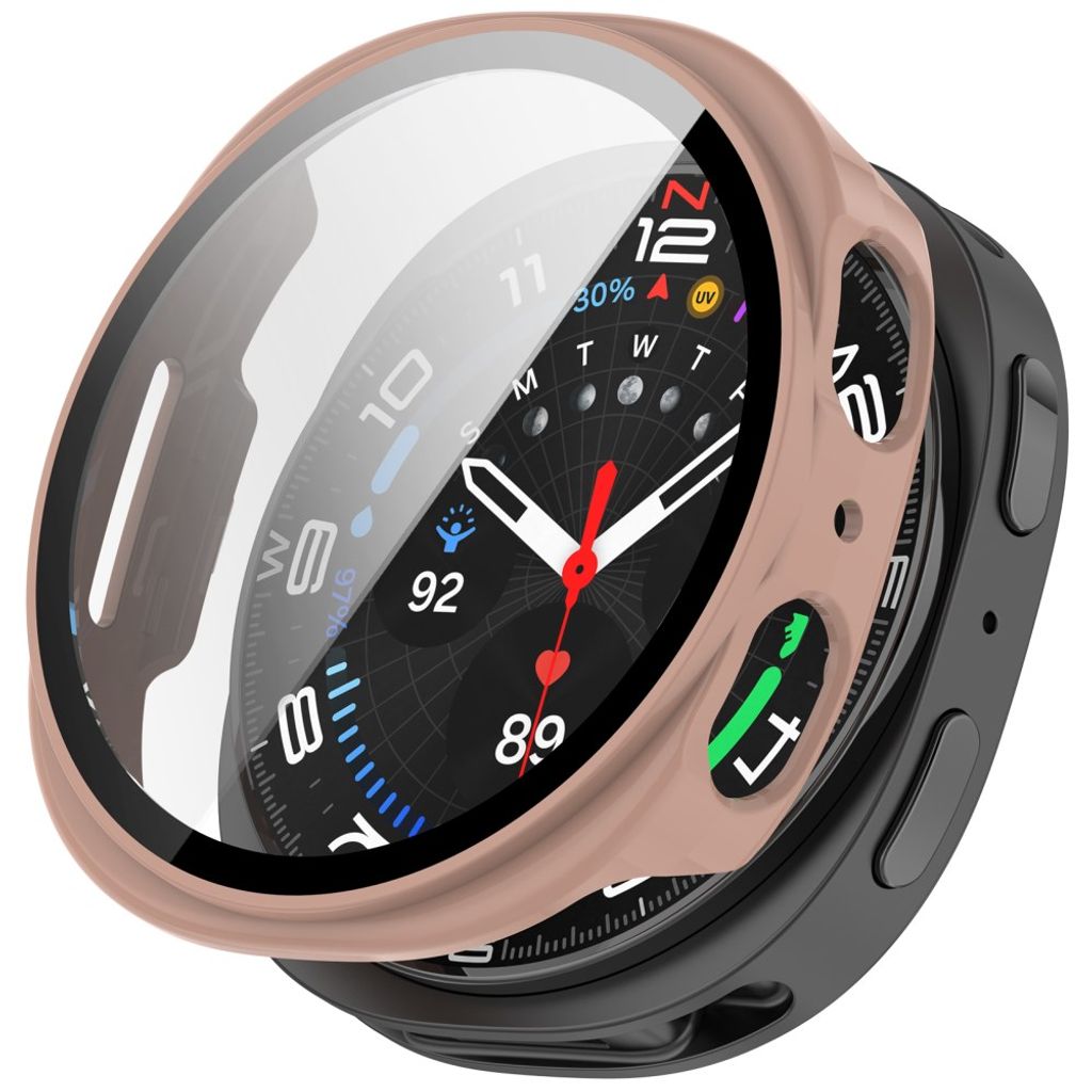 Samsung Galaxy Watch9 40mm Deksel med skjermbeskytter i glass - Rosa