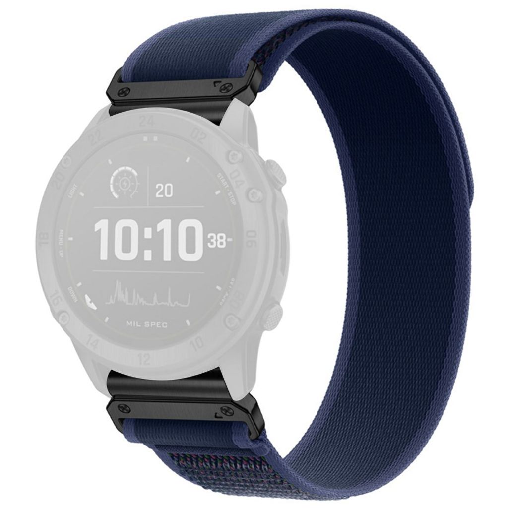 Garmin Fenix 8 Pro/Quatix 8 51mm elastisk klokkerem i nylon – blå