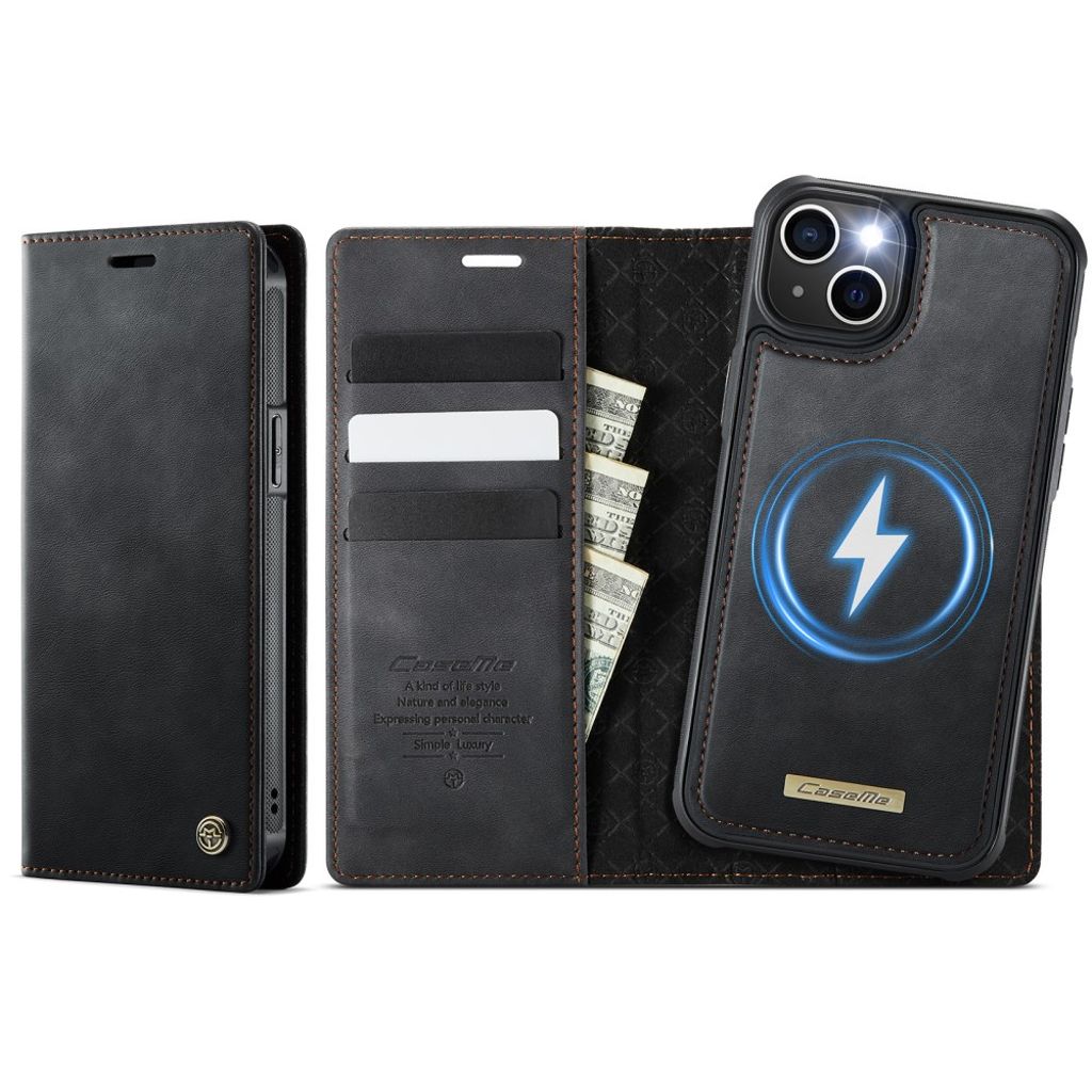 CASEME iPhone 13 Wallet Cover MagSafe/RFID Blocking - Black