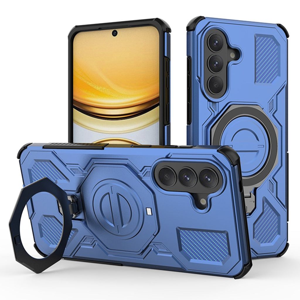 Samsung Galaxy A57 5G Deksel med Stativ – Mørkblå