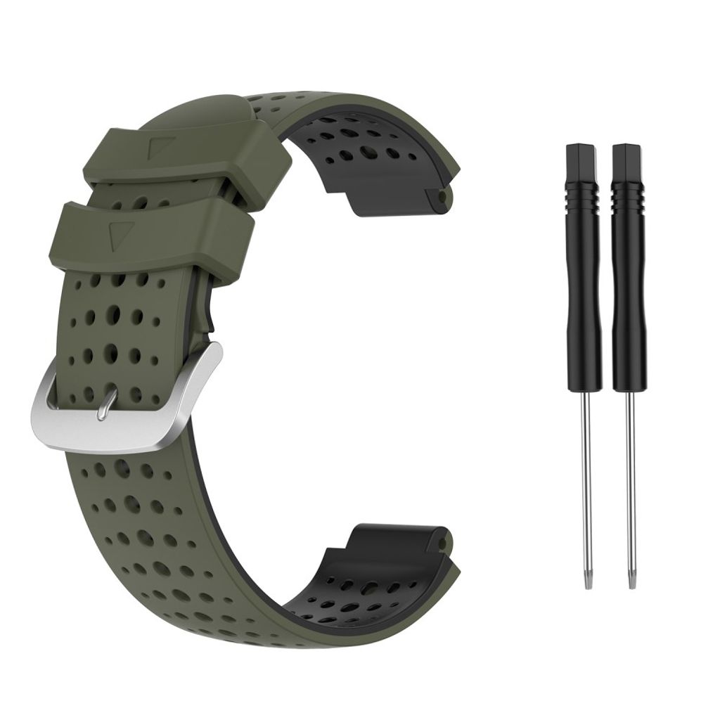 Garmin Forerunner 735XT/620/630/220/230/238 Tofarget Klokkereim - Grønn/Svart