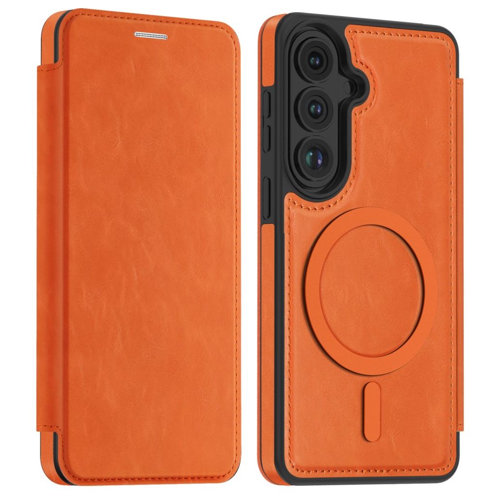 Samsung Galaxy S27 MagSafe Lompakkokotelo - Oranssi