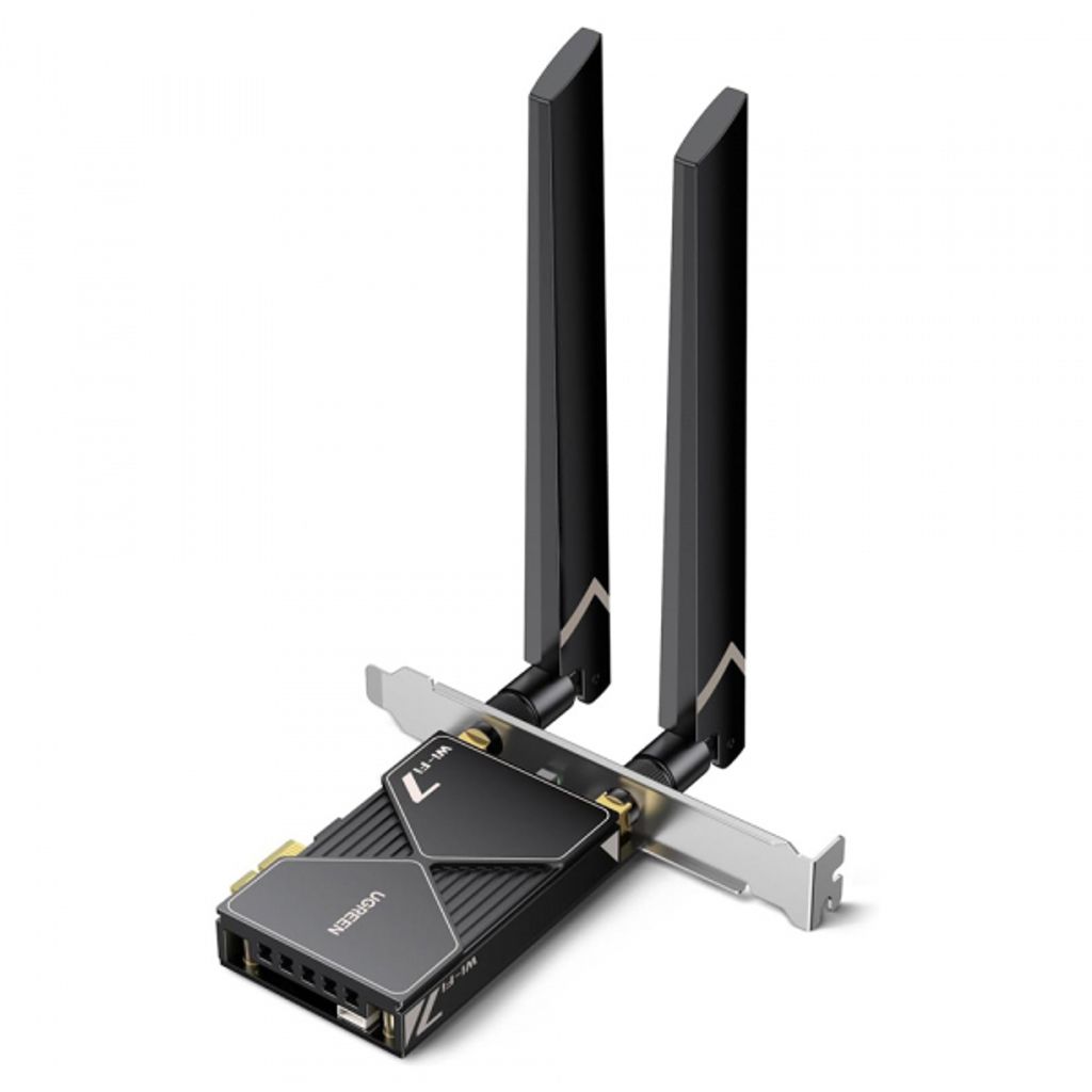 Ugreen Expansion Card Wi-Fi BE6500 PCIe högpresterande nätverkskort – svart