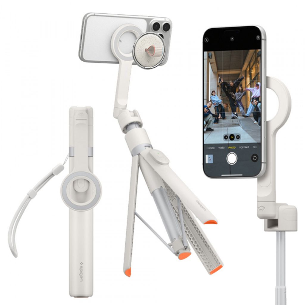 Spigen S582W Bluetooth Selfiepinne & Tripod Universal 165cm – Beige