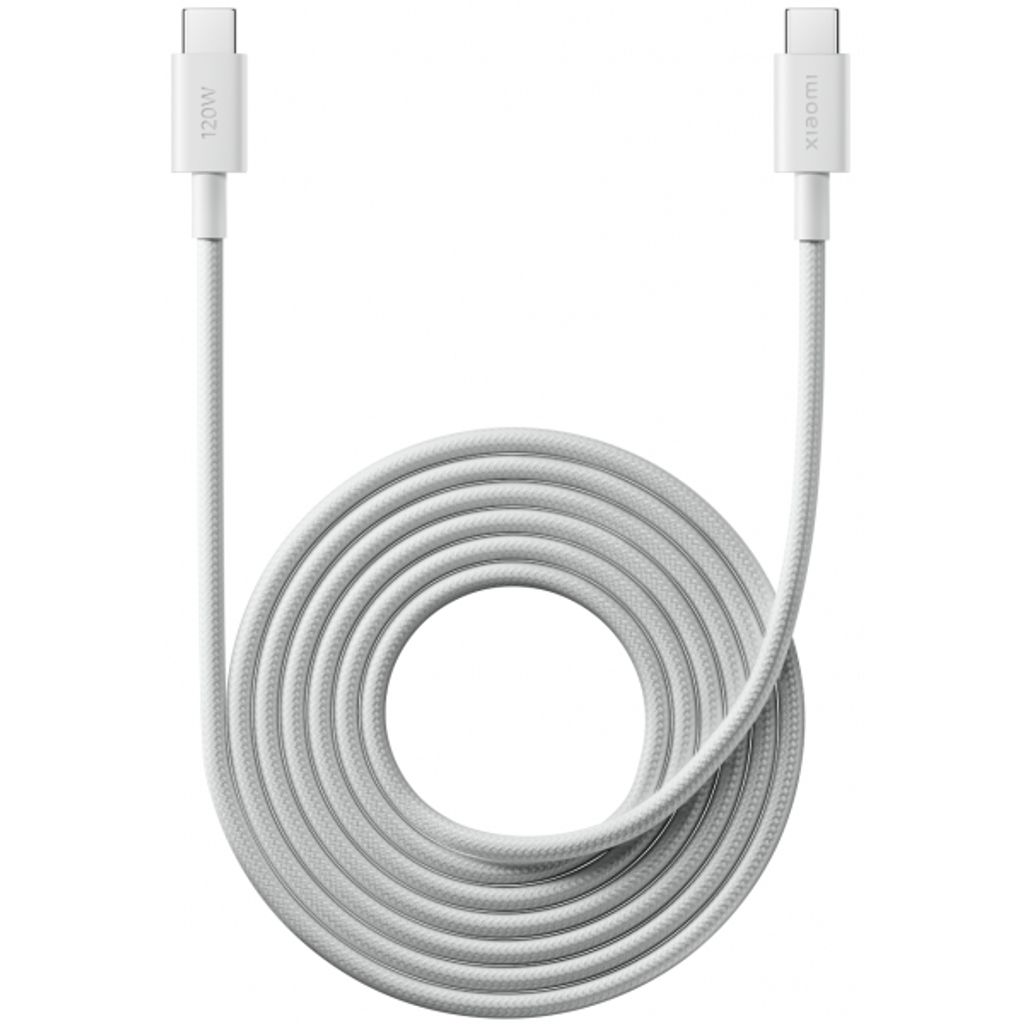 Xiaomi USB-C - USB-C -kaapeli 120W, 6A, 2m - Valkoinen