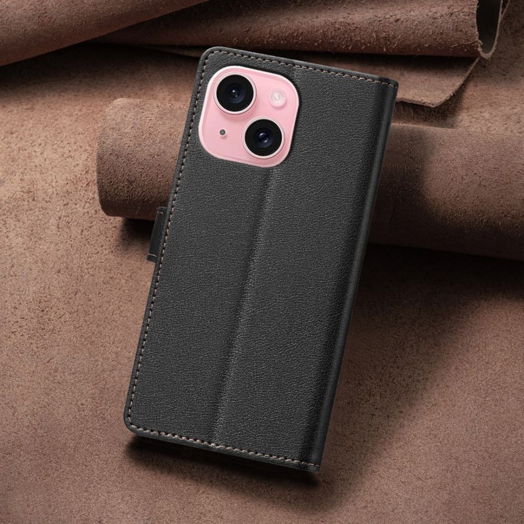 BINFEN COLOR iPhone 13/14 Lompakkokotelo RFID-estävä – Musta