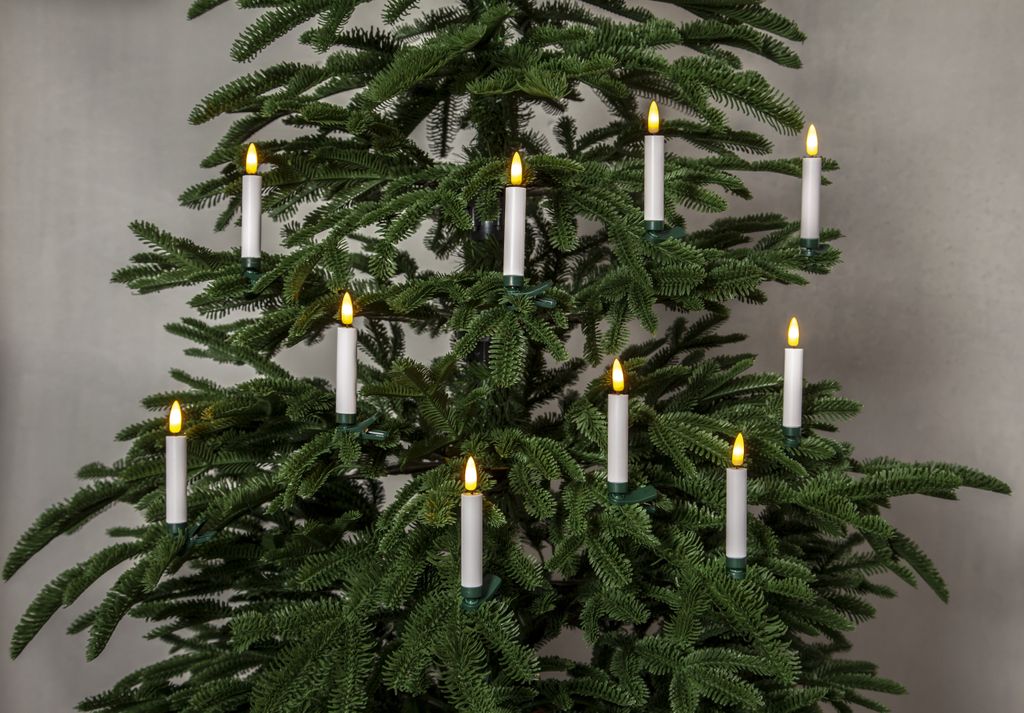 Trådløs juletrebelysning Flamme 10LED - Innendørs