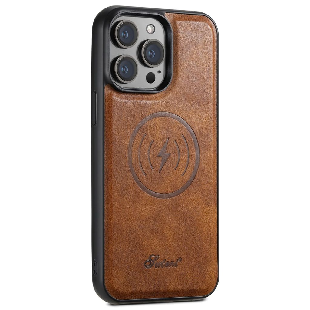 iPhone 13 Pro Max Case Detachable Card Holder MagSafe - Brown