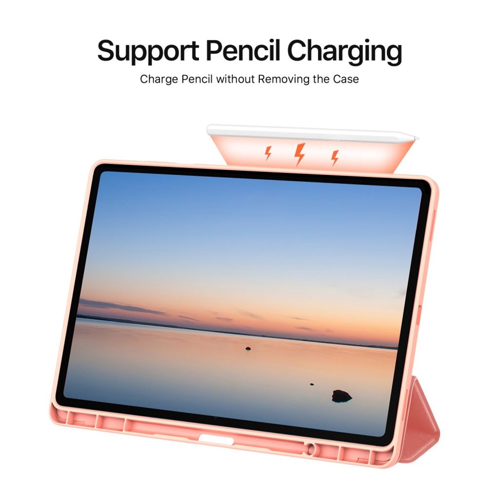 DUX DUCIS Samsung Galaxy Tab S12 Plus Tri-Fold Cover - Lyserød