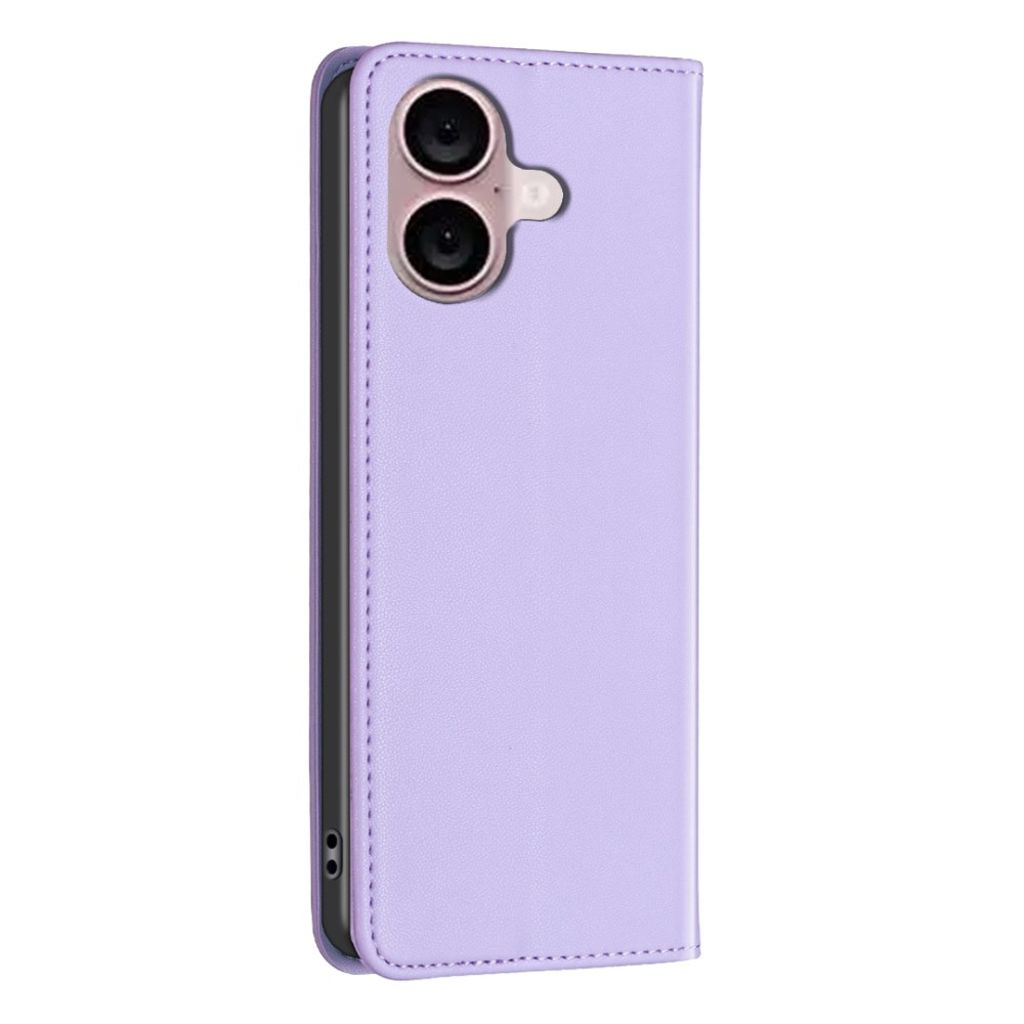 BINFEN COLOR iPhone 16 Plus Wallet Cover Magnetic Closure – Purple