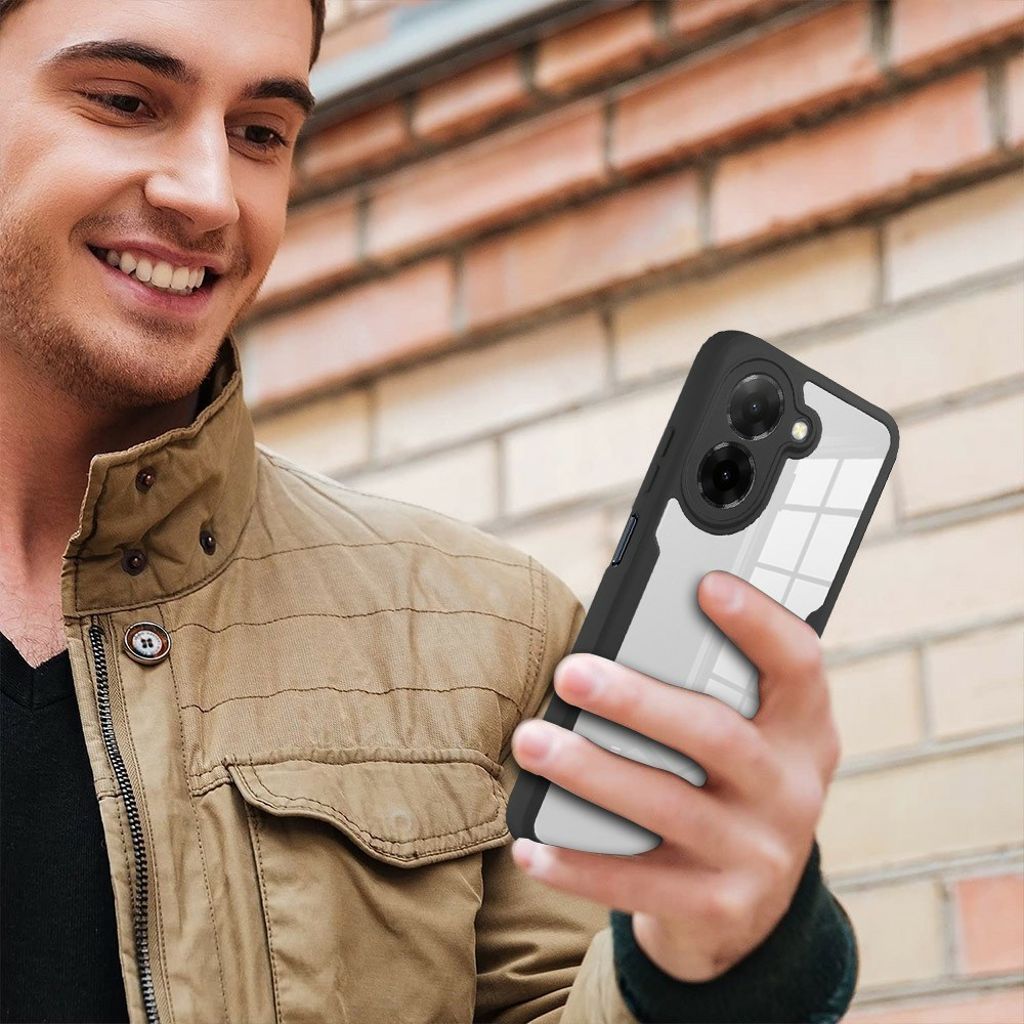 Xiaomi Redmi A5 NFC kuori näytönsuojalla - musta