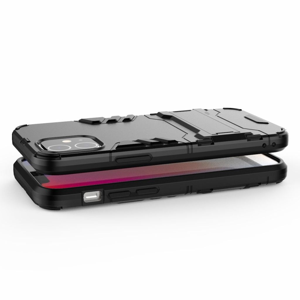 iPhone 12 Mini Cover med Stativ - Sort