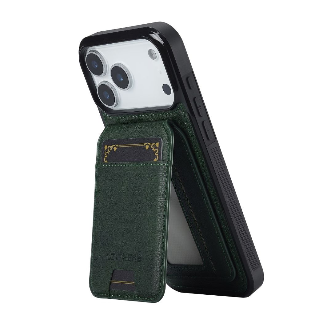 iPhone 18 Pro/17 Pro MagSafe Kuori irrotettavalla Kortin haltija - Vihreä