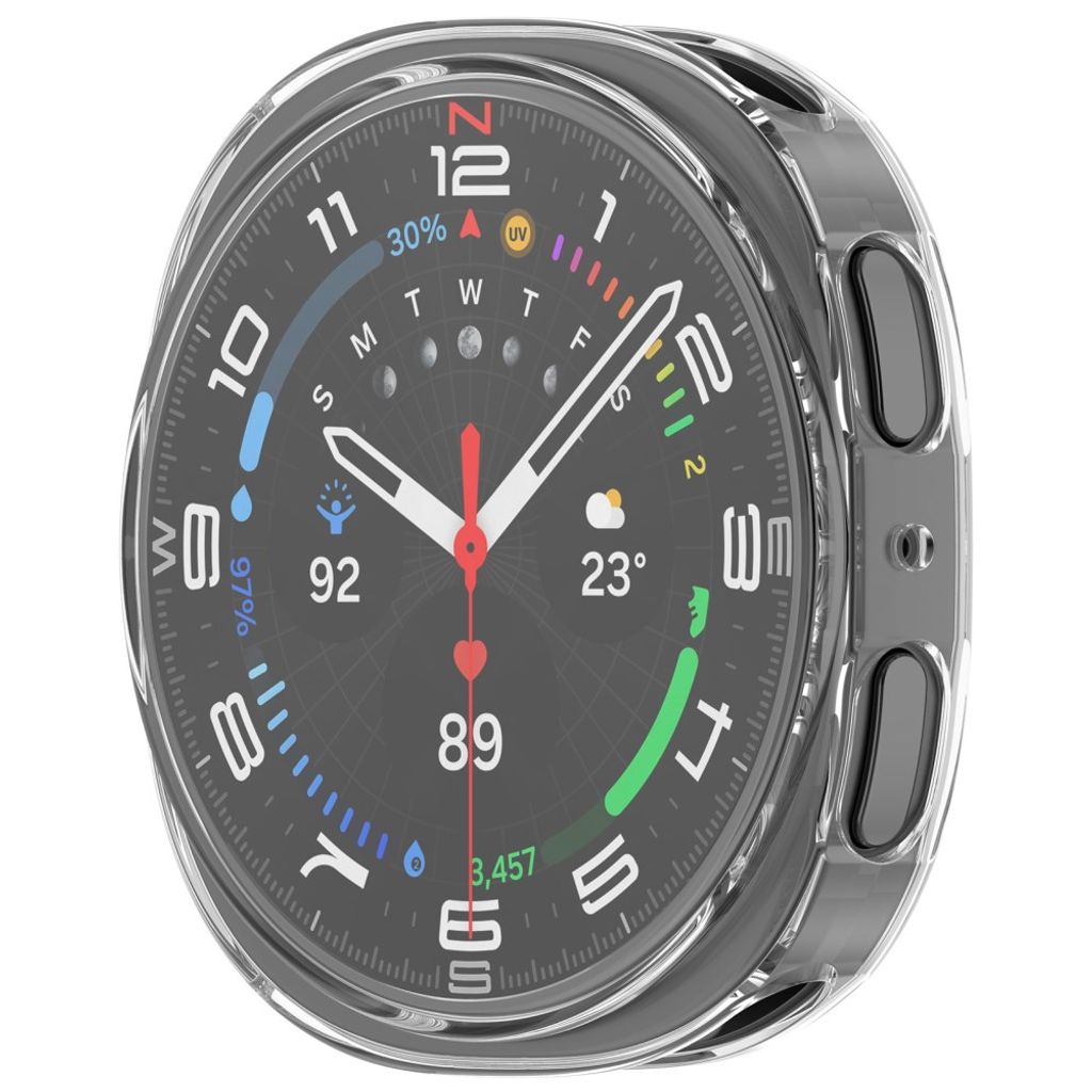 Samsung Galaxy Watch9 44mm TPU-deksel med skjermbeskytter - Gjennomsiktig