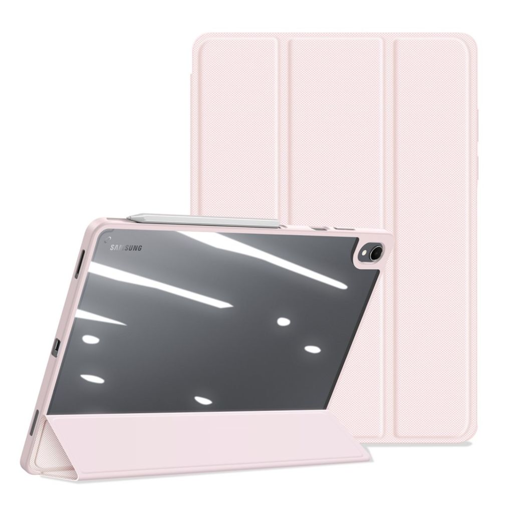 DUX DUCIS Samsung Galaxy Tab S12 Plus Tri-fold stativfodral - Ljusrosa