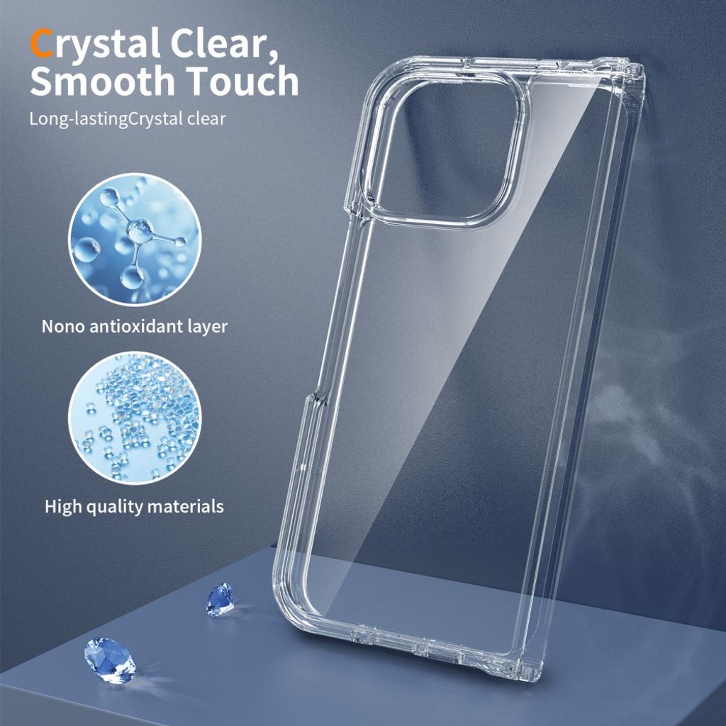 Google Pixel 11 Pro Fold Skal med akrylbaksida - Transparent