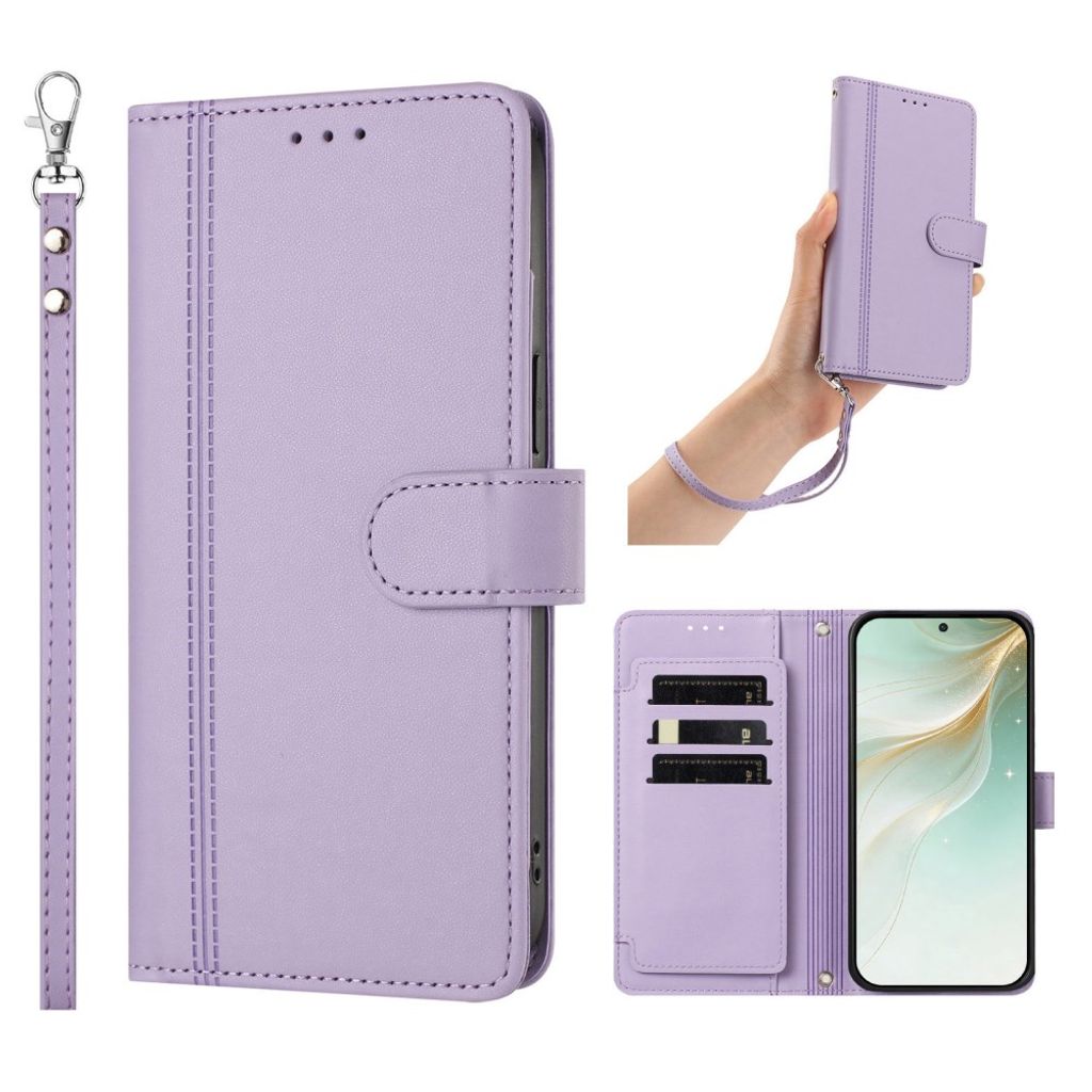 Xiaomi 17T Lompakkokotelo käsihihnalla - Vaaleanvioletti