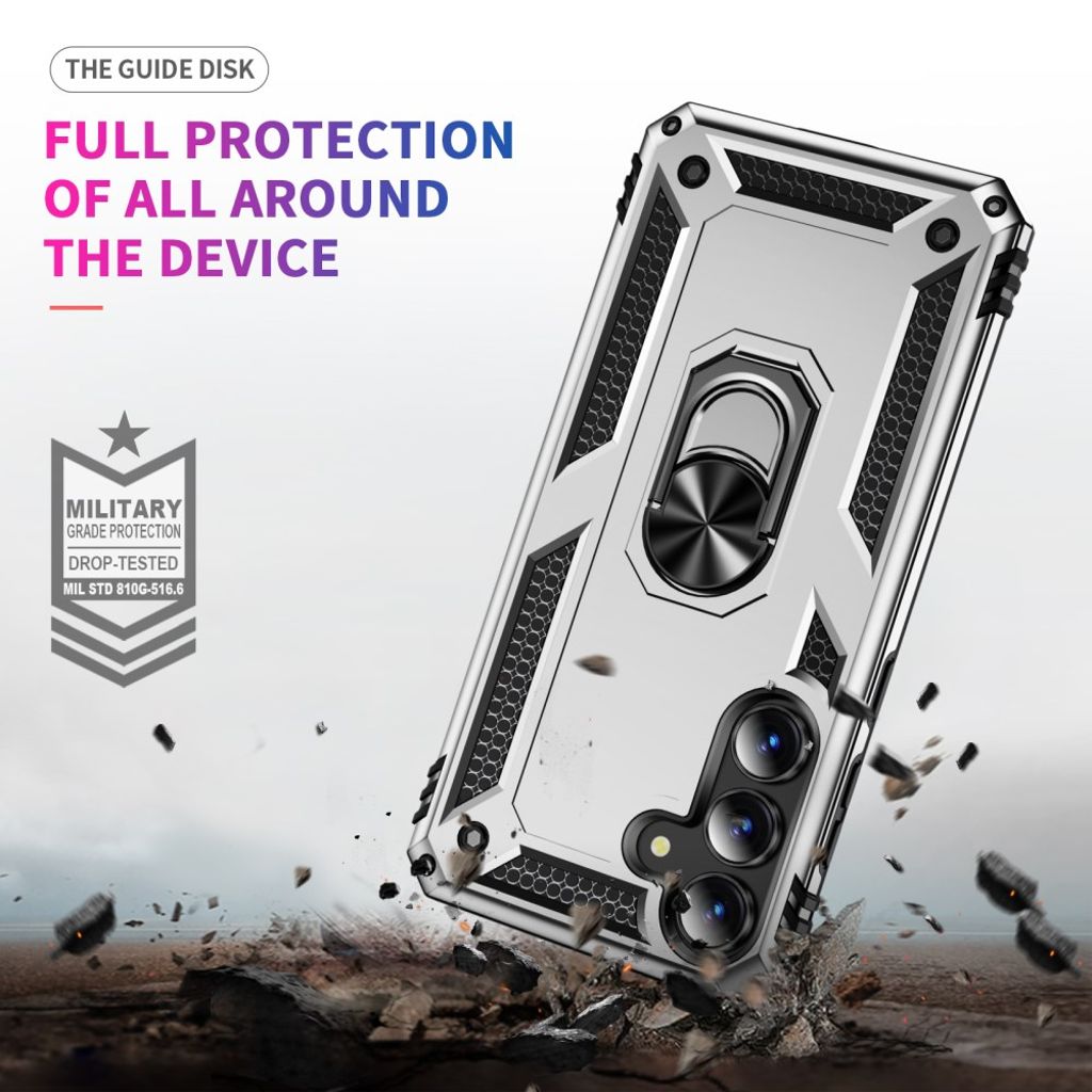 Samsung Galaxy S25 FE Case with Stand - Silver