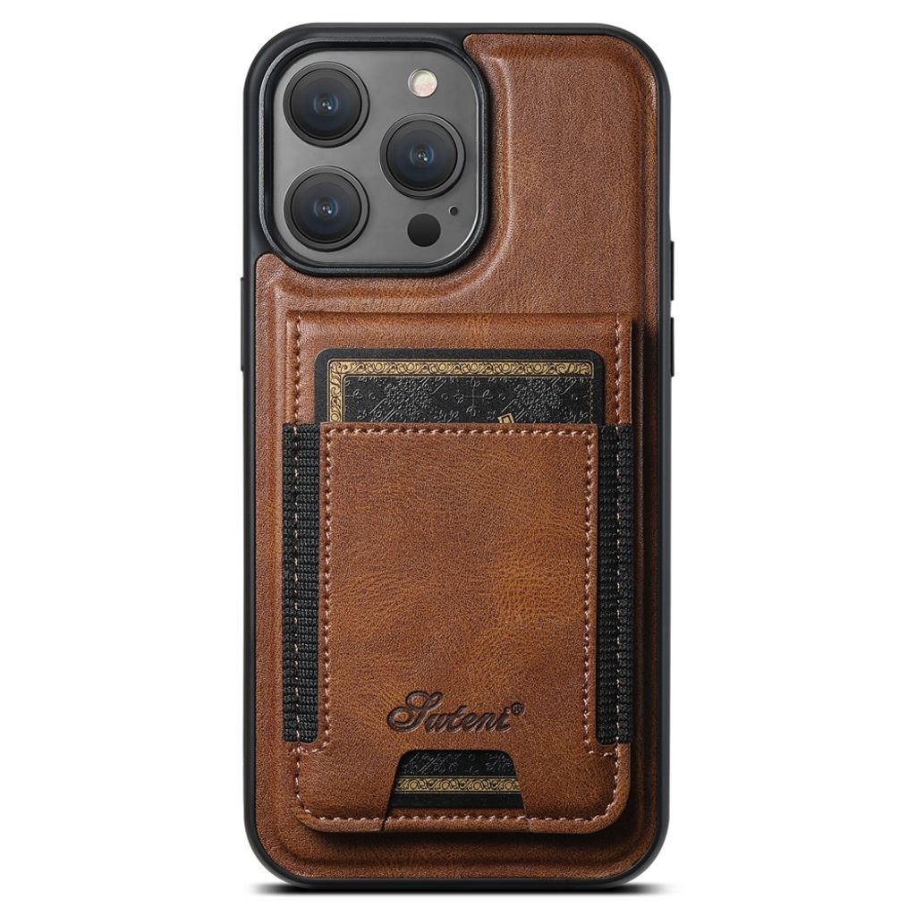 iPhone 13 Pro Max Case Detachable Card Holder MagSafe - Brown