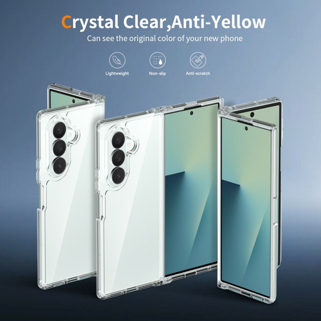 Samsung Galaxy Z Fold8 Ultra Cover med akrylbagside - Gennemsigtig