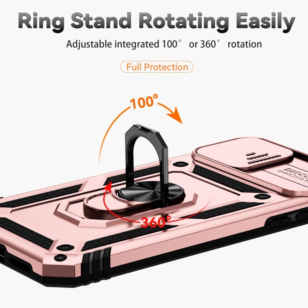 iPhone 11 Pro Case with Ring holder - Rose gold