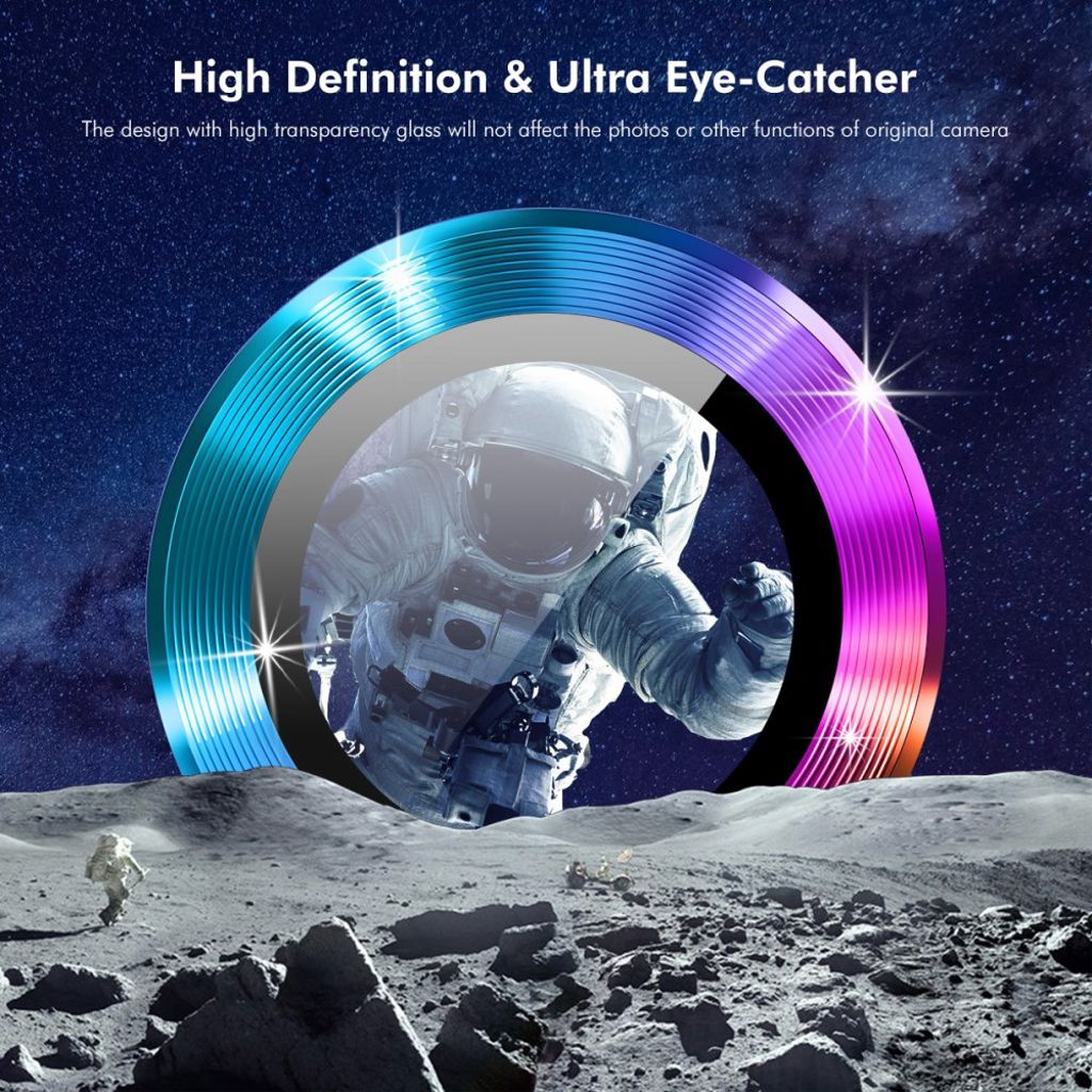 ENKAY HAT PRINCE Samsung Galaxy S26 Ultra Linsebeskytter Metallring - Svart