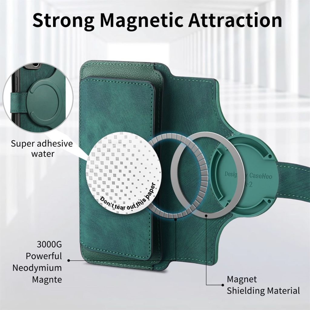 CASENEO iPhone 16 Plus Cover with Stand - Green